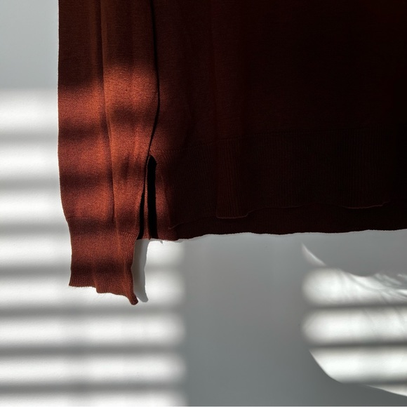 Zara High Low Long Sleeve Knit Top Crewneck Women's Size S - Picture 4 of 7